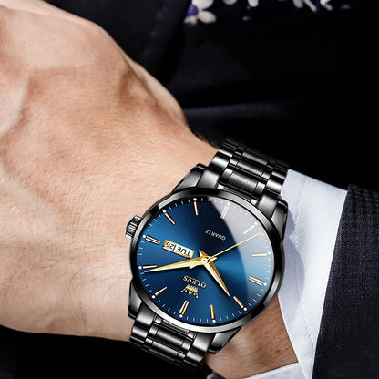 OLEVS Relojes para hombre Relojes de cronógrafo de fácil lectura lu...