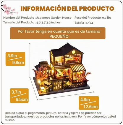 CUTEBEE Casa de muñecas en miniatura con muebles, kit de casa de mu...