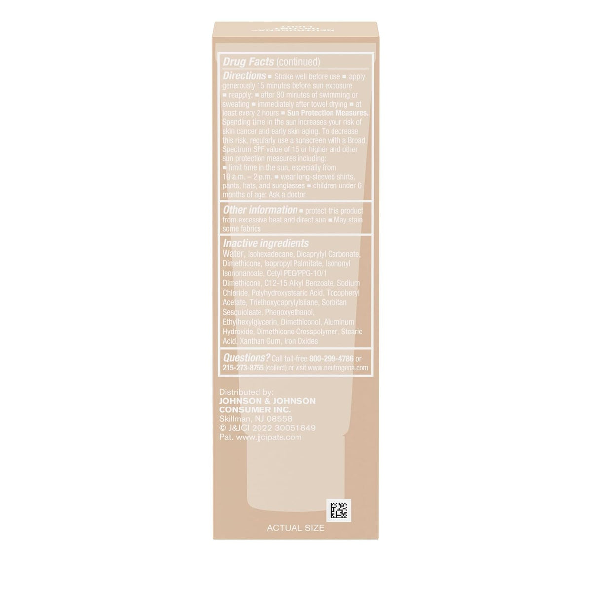 Neutrogena Purescreen+ Protector solar tintado para rostro SPF 30,...