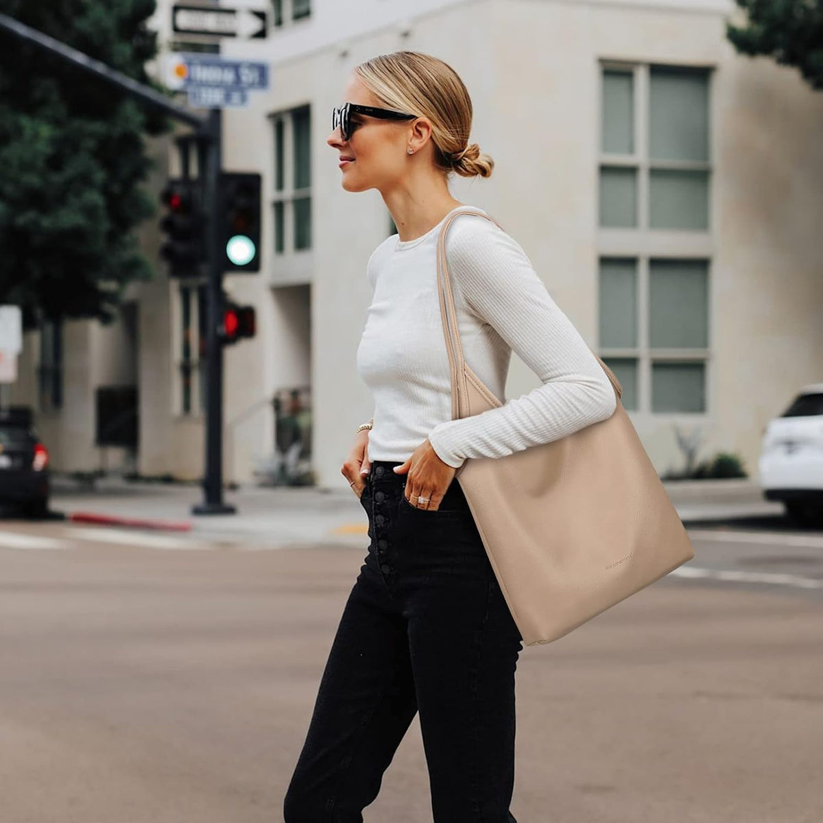 Montana West Bolsos estilo hobo holgados para mujer, bolsos de homb...