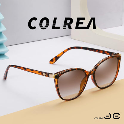 Colrea Gafas de Sol Modernas con Forma de Ojo de Gato para Mujer, E...