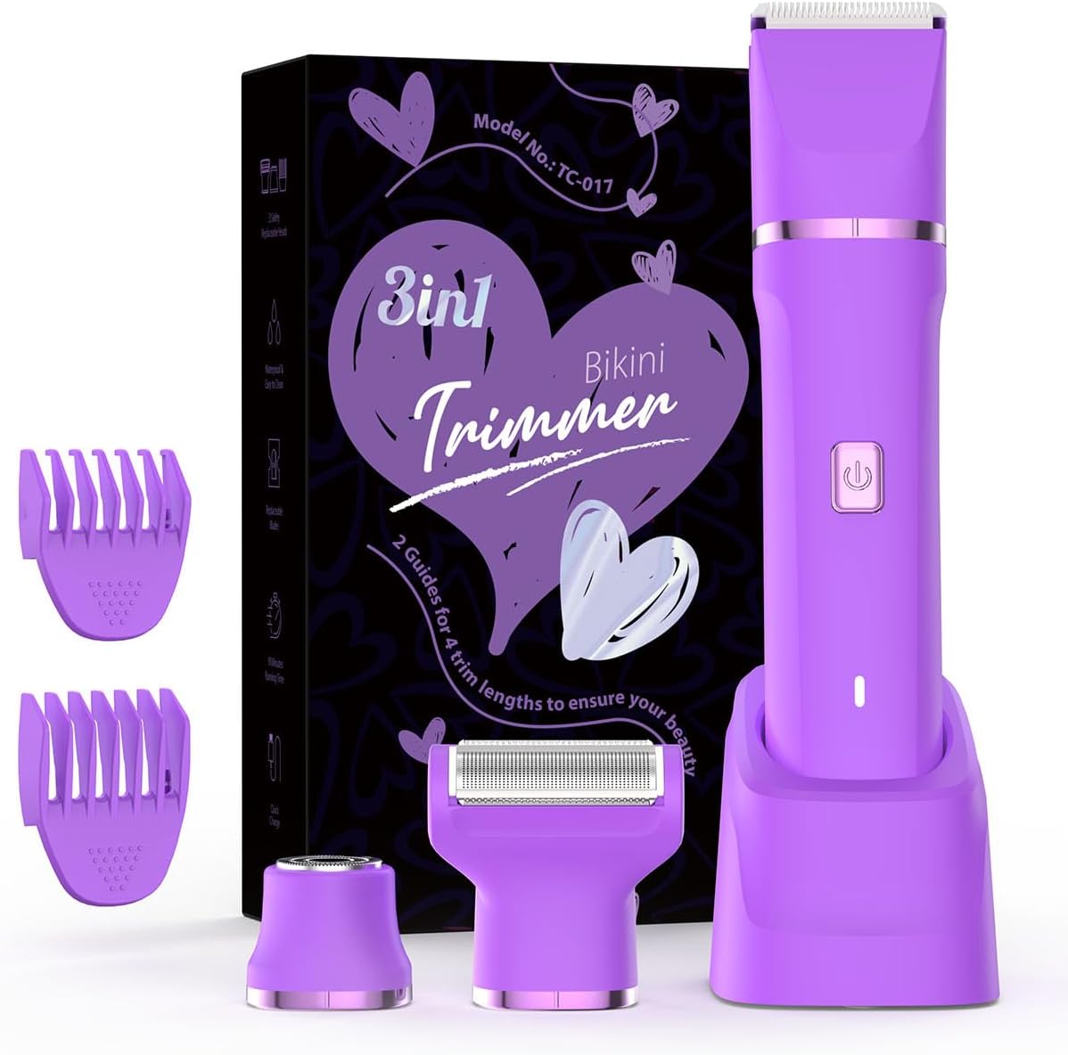 Risina Recortadora de bikini 3 en 1 para mujer, esenciales de vacac...