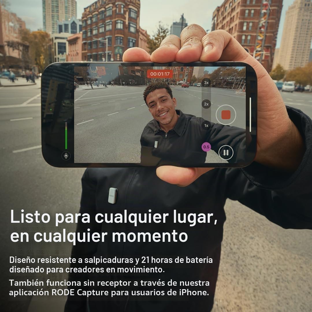 RØDE Wireless Micro - Micrófono inalámbrico compacto, dos micrófono...