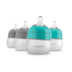 Nanobebe Biberones de Silicona Flexible para Bebé, Anticólicos, Sen...