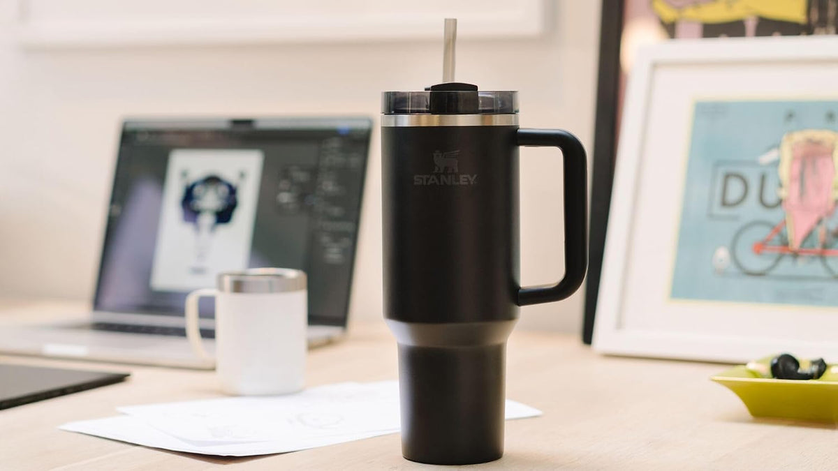 STANLEY Quencher H2.0 - Vaso con mango y popote de 40 onzas | Tapa...