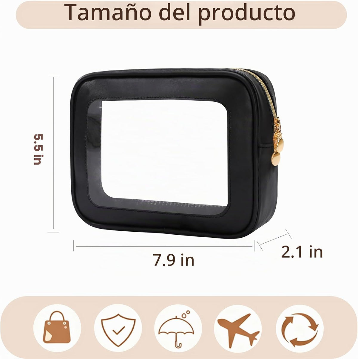Cinlanwin Juego de bolsas de pañales, Negro, 3 piezas, Minimalista