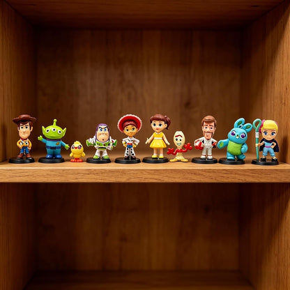 Anilnel Juego de 10 figuras de dibujos animados para Toy Theme Stor...