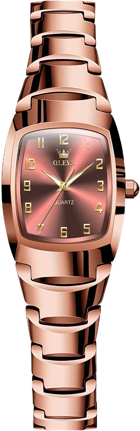 OLEVS Reloj Mujer Lujo Acero Inoxidable Pequeño Vestido de Muñeca I...