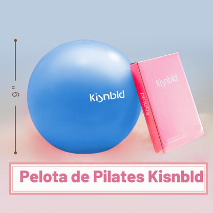 kisnbld Pequeña pelota de ejercicio, mini pelota de pilates de 9 pu...