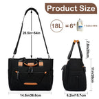 FHELAD Bolsa de pañales para mujer, bolsa de pañales para bebé 16L...