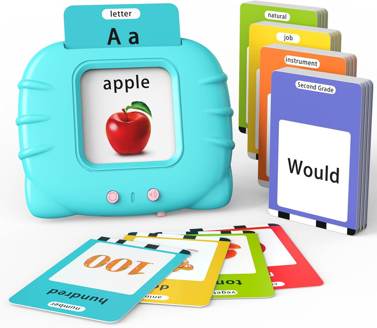 Lapare - Tarjetas didácticas parlantes para niños pequeños de 3, 4,...