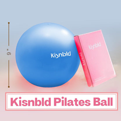 kisnbld Pequeña pelota de ejercicio, mini pelota de pilates de 9 pu...