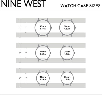 Nine West Reloj con correa para mujer