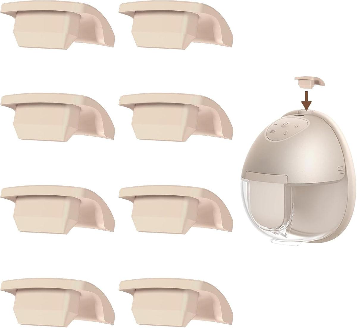 8 tapas de silicona para eufy S1 Pro, S1, E20, E10, extractor de le...