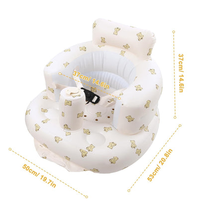 EKEPE Asiento de bebé inflable con arnés para bebés de 3 meses en a...
