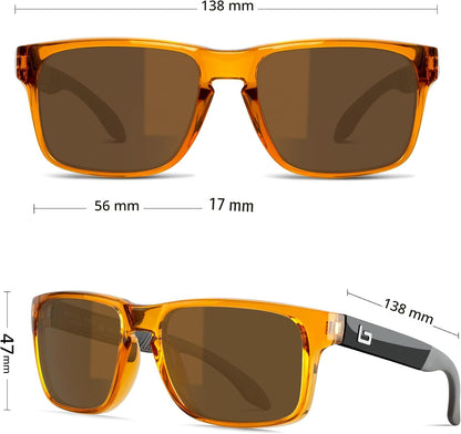 BNUS Corning Gafas de sol con lentes de vidrio para hombres y mujer...