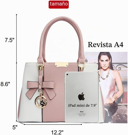KKXIU Monederos y bolsos para mujer, Bolso tipo cartera con asa sup...