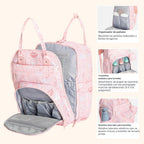 BabbleRoo Mochila para pañales \u2013 Bolsa de viaje para Baby Esse...