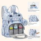 BabbleRoo Mochila para pañales - Bolsa de viaje esencial para bebé,...