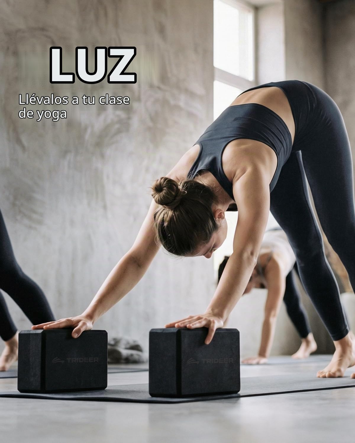Trideer - Bloques de yoga (paquete de 2), bloques de espuma suave a...