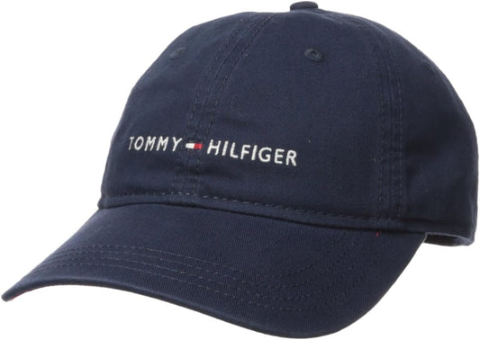 Tommy Hilfiger - Gorra de béisbol ajustable de algodón con logo par...
