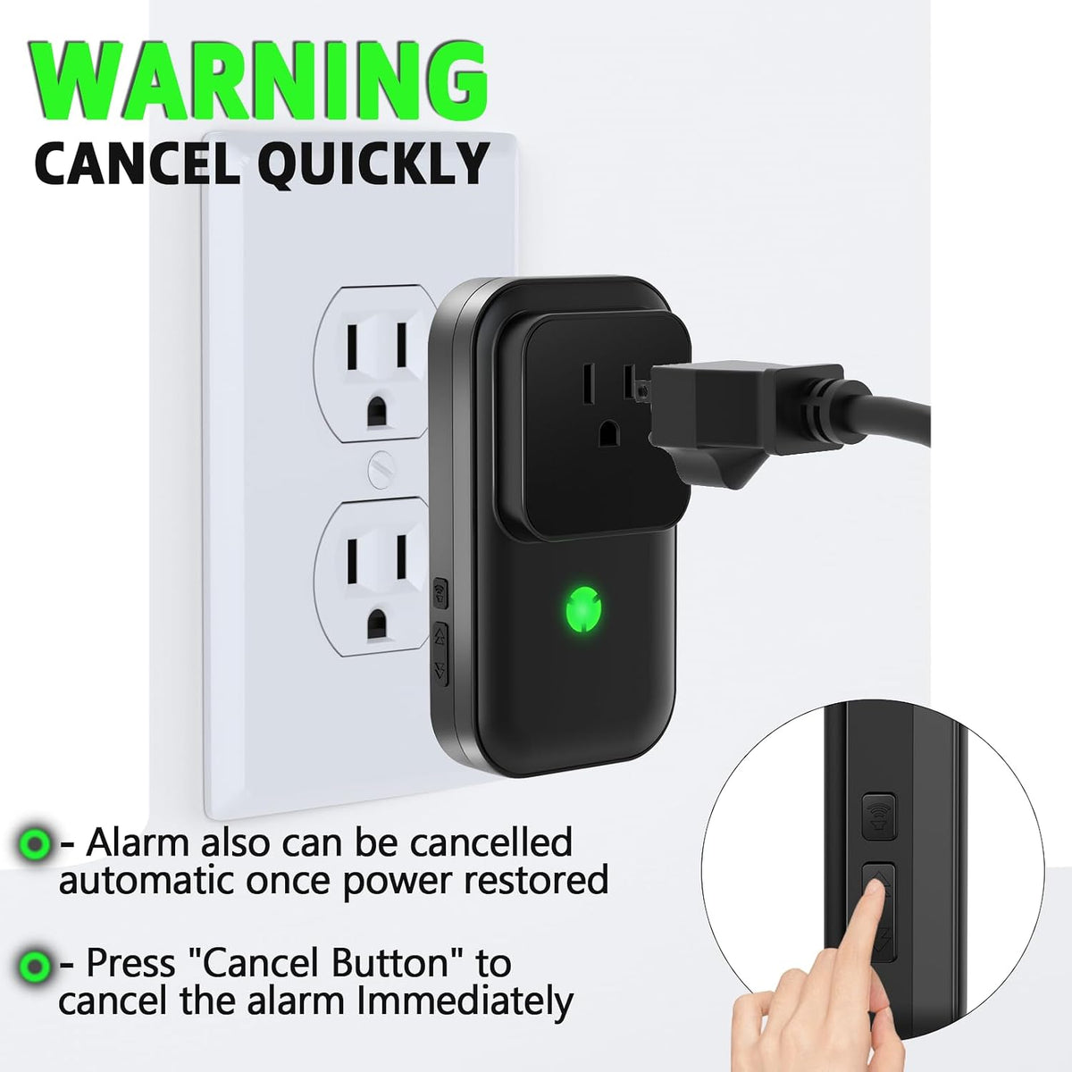 Alarma de corte de energía WiFi, alarma de corte de energía del con...