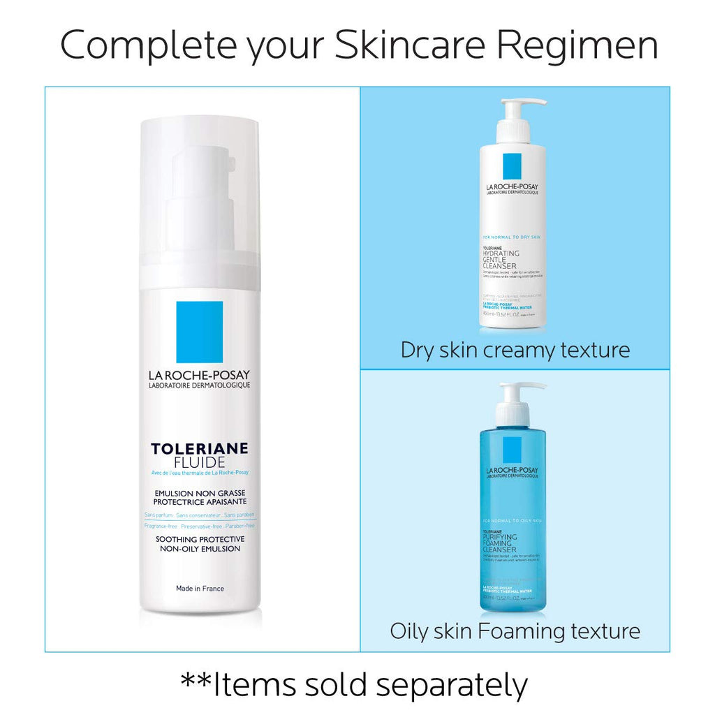 La Roche-Posay Toleriane - Hidratante protector de líquido sensible...