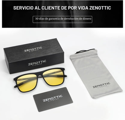 ZENOTTIC Gafas de sol polarizadas cuadradas para hombre, ultraliger...