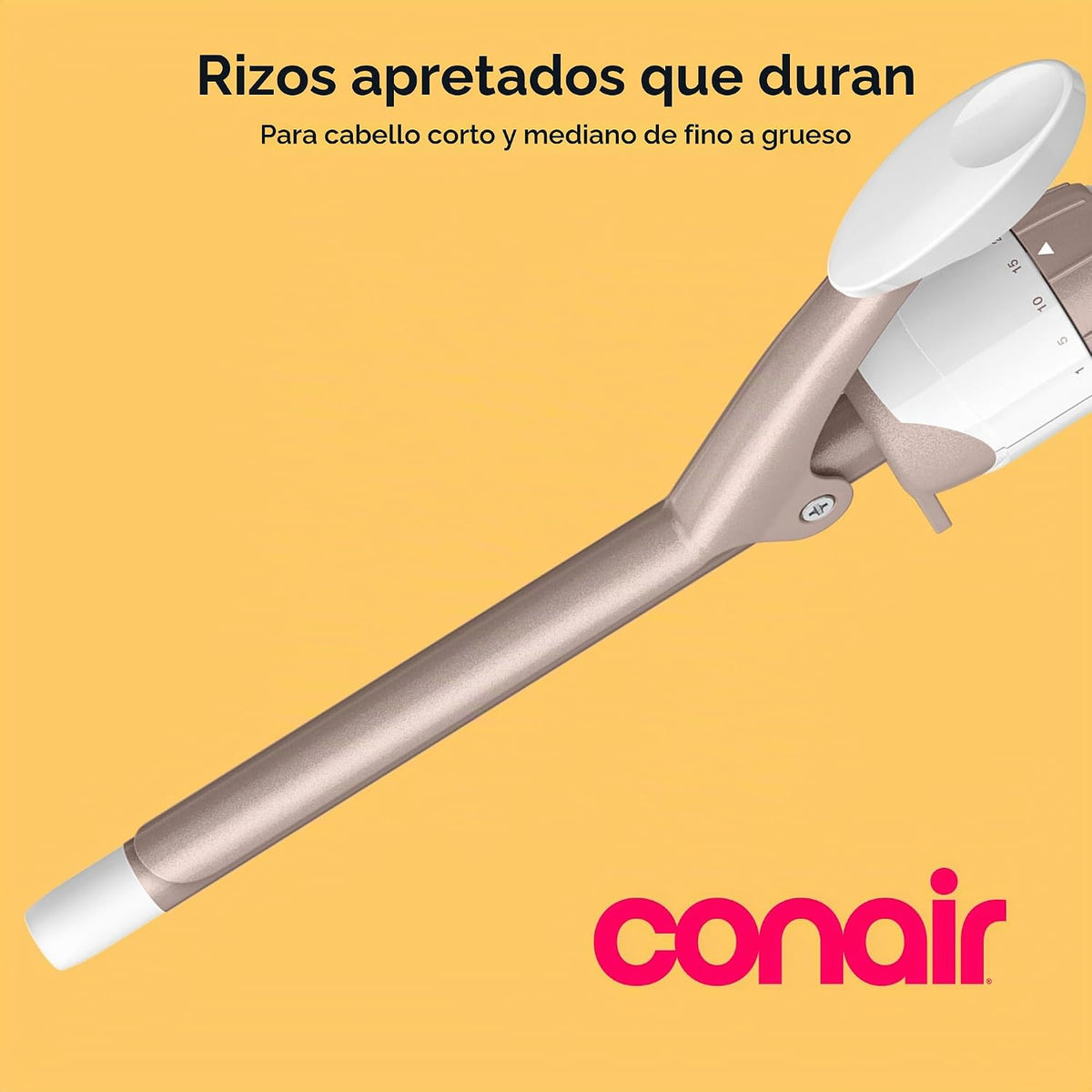 Rizador Conair doble cerámica | Rizador de pelo para rizos apretado...
