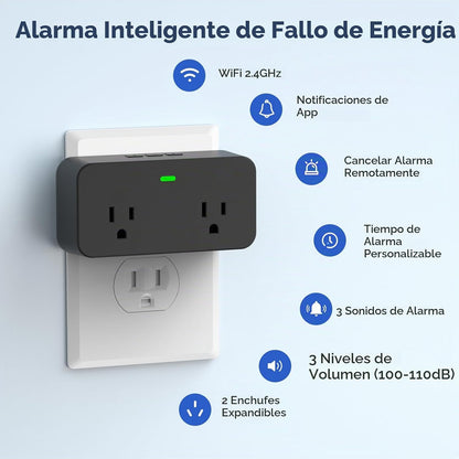 Alarma de falla de energía WiFi, alarma inteligente de corte de ene...