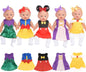 Sweet Dolly Accesorios para muñecas de bebé, 5 ropa de muñeca, traj...