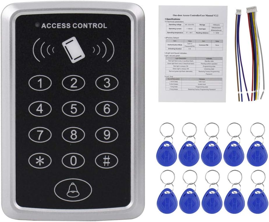 XYBkey Kit de sistema de control de acceso de seguridad Card Swipe,...
