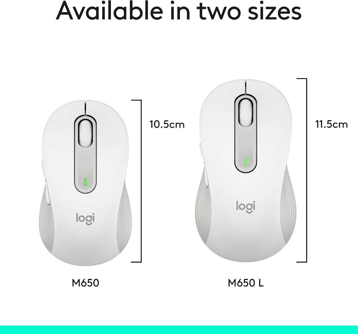 Logitech Signature M650 L - Ratón inalámbrico de tamaño completo |...