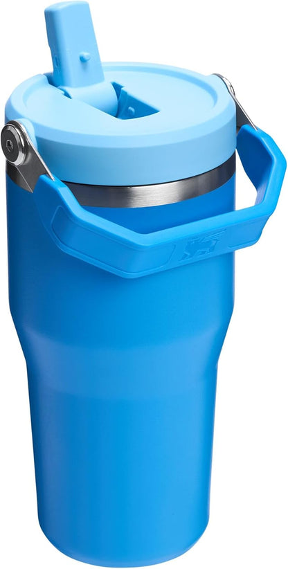 STANLEY IceFlow 2.0 - Vaso con pajita, 20 onzas, color azul | Asa d...