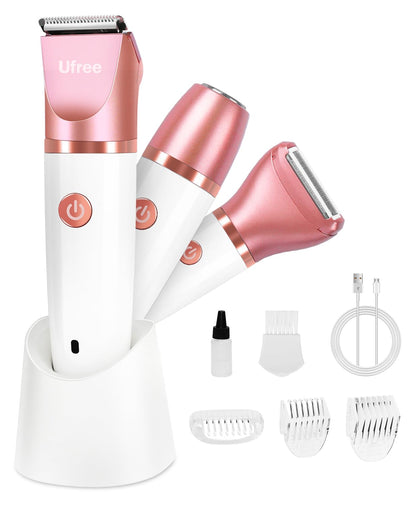Ufree Maquinilla de Afeitar Eléctrica 3 en 1 para Mujer, Regalos pa...