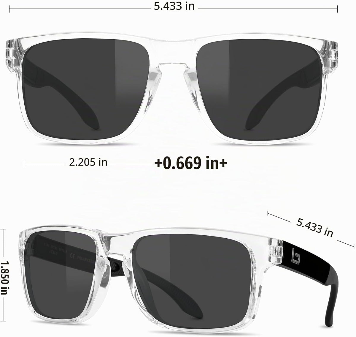 BNUS Corning Gafas de sol con lentes de vidrio para hombres y mujer...