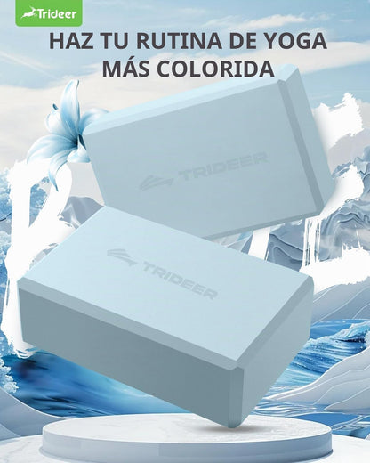 Trideer - Bloques de yoga (paquete de 2), bloques de espuma suave a...