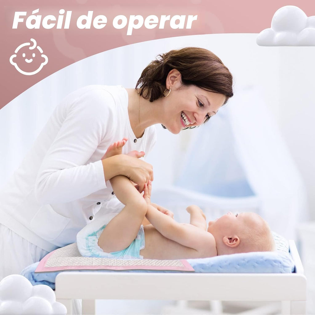 Juego de 100 cambiadores desechables para la incontinencia del bebé...