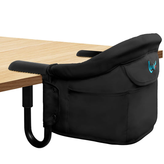 Silla alta con gancho, silla alta plegable portátil para bebés de 6...