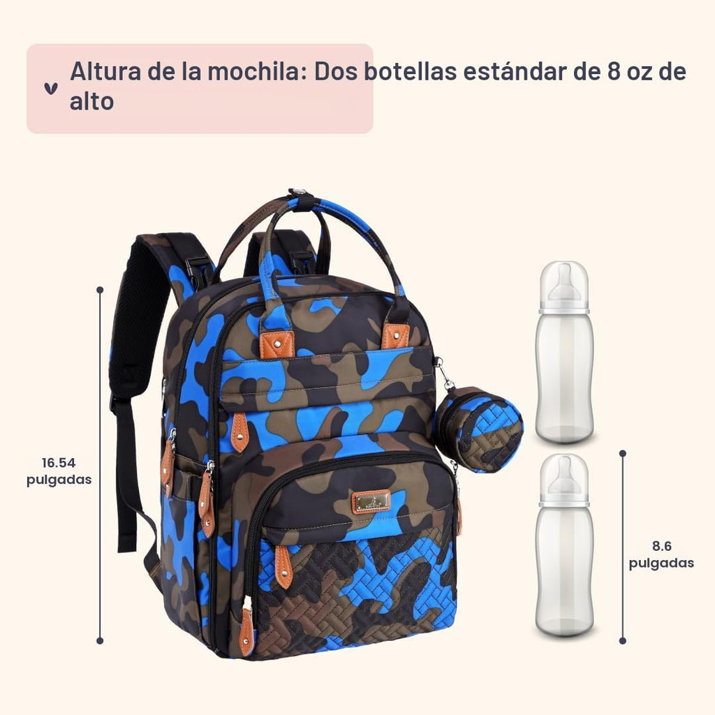 BabbleRoo Mochila para pañales \u2013 Bolsa de viaje para Baby Esse...