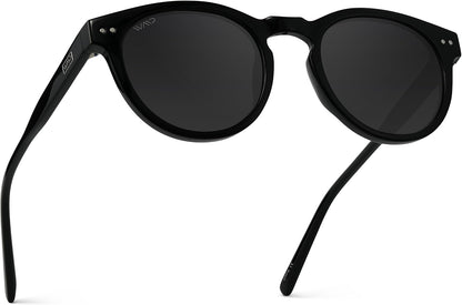 WearMe Pro Gafas de sol polarizadas redondas para mujer, protección...