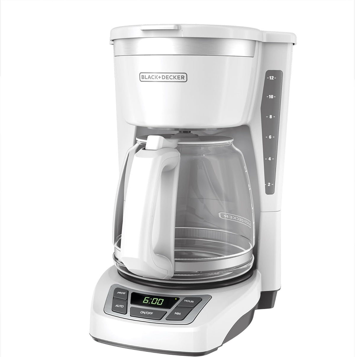 BLACK+DECKER CM1160W-1 CM1160W Cafetera programable de 12 tazas, Bl...