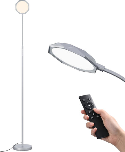 EDISHINE Lámpara de pie LED de 18W para sala de estar, superficie d...