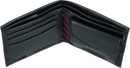 Tommy Hilfiger Cartera Passcase para hombre con ventana de identifi...