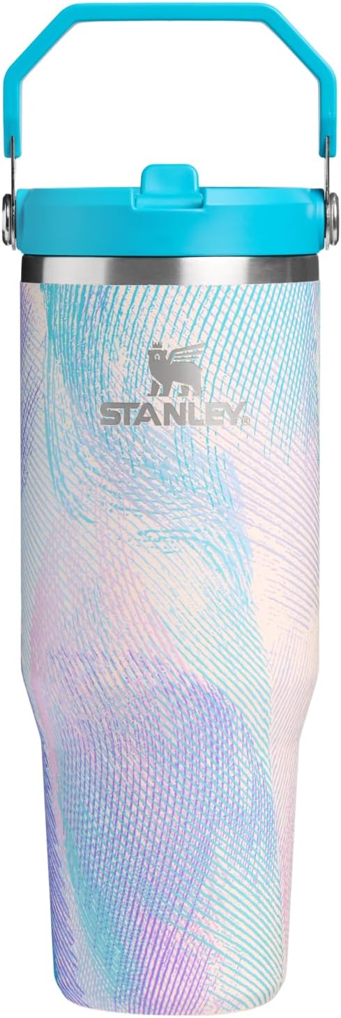 STANLEY IceFlow 2.0 - Vaso con pajita, 30 onzas, pluma de cristal d...