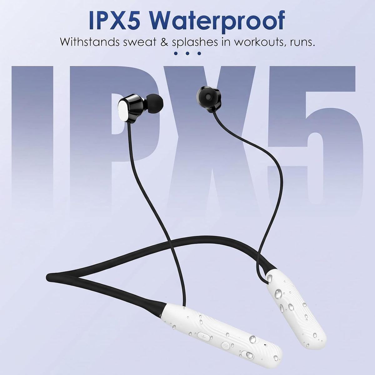 Auriculares Bluetooth con banda para el cuello, auricular Bluetooth...