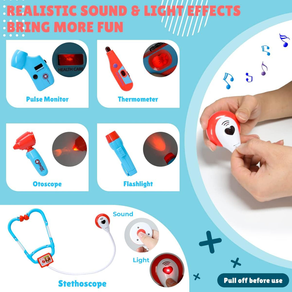Meland Kit médico con cachorro para niños, juguete de simulación de...
