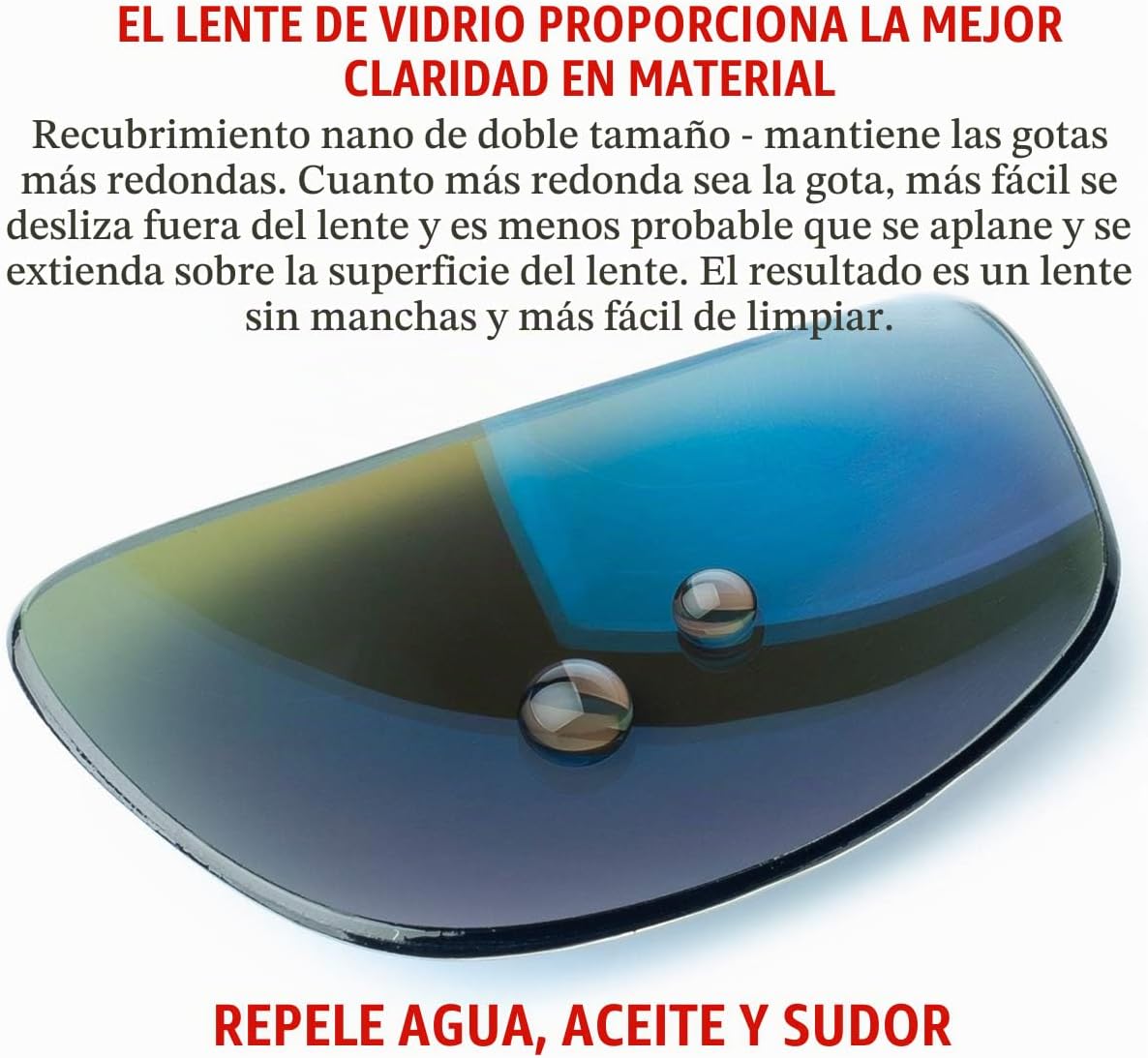 BNUS Corning Gafas de sol con lentes de vidrio para hombres y mujer...