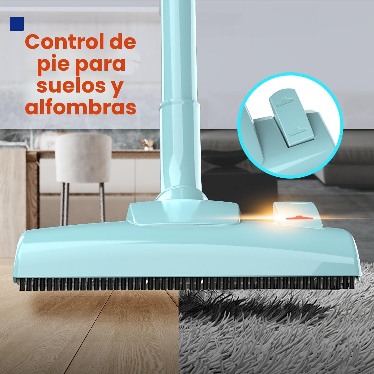 Aspirador con cable Roomie Tec para el hogar, alta potencia de succ...