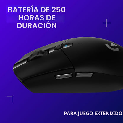Logitech G Ratón inalámbrico para juegos 305 Lightspeed - Negro | 1...